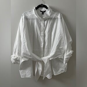 Paul, Ralph Lauren -NWT 3X - White - front tie